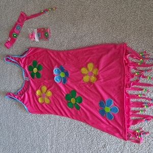 Pink hippy Halloween costume